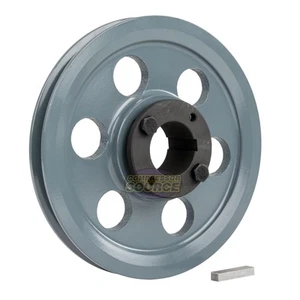Gusseisen 8,25" Single Groove Riemenscheibe Riemen A Abschnitt 4L für 1-3/8" Rollenbuchse - Bild 1 von 6