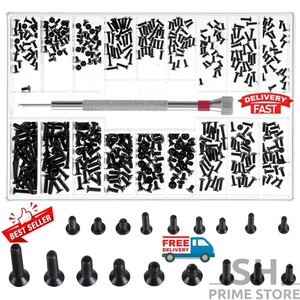 Kleinschrauben Sortiment Set M1,2 / M1,4 / M2,0 kleine Mikroschrauben Set schwarz 500tlg - Bild 1 von 7