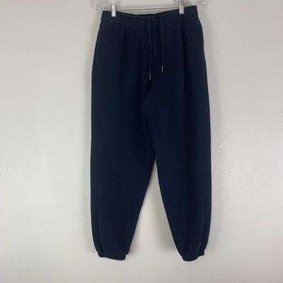 Pantalones de chándal Lululemon para mujer medianos de tiro medio de gran tamaño regular azul marino M Foto 1 de 4