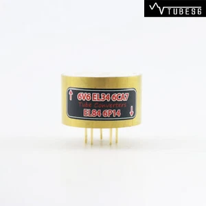 One Gold plated 6V6 EL34 6CA7 to EL84 6P14 Vacuum tube convert socket - Picture 1 of 11