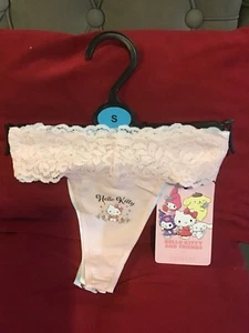 Hello Kitty 3 Pack Of Thong Bandeau Underwear Set Size Small Thongs Brand New - Picture 1 of 8