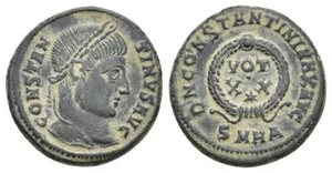 IMPERIO ROMANO-90, CONSTANCIO I (307-310 d.C.), FOLLIS HERACLEA, BRONCE. GVF. - Imagen 1 de 1