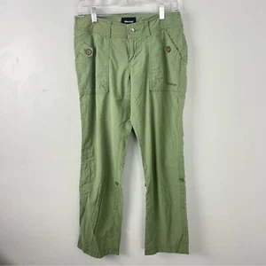 Marmot Outdoor Hiking Pants Roll Up Womens size 6 Green  - Picture 1 of 6
