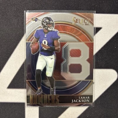 2021 Panini Select Lamar Jackson Numbers #SN-5 - Image 1 of 2