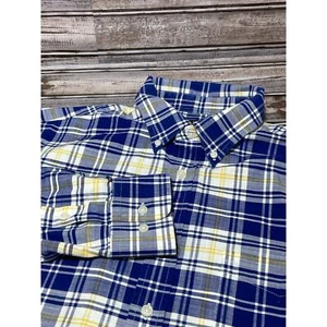 Lauren Ralph Lauren Black Label Men’s Long Sleeve Button Blue White Large - Picture 1 of 6