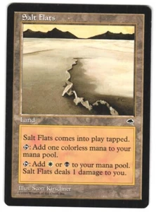 MTG Salt Flats Tempest TMP Rare Vintage Dual Mana Pain Land Unplayed NM - Picture 1 of 2