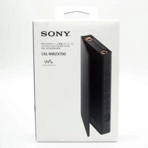 SONY CKL-NWZX700 Official Leather Case Black with strap for Walkman NW-ZX707 - Picture 1 of 7