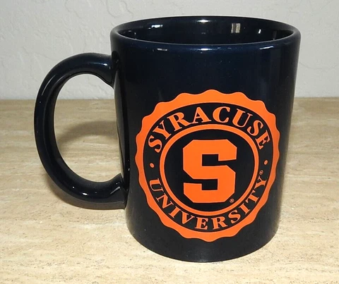 Syracuse University Logo Coffee Mug New w/Tag  Great Colors Deep Blue Cover
