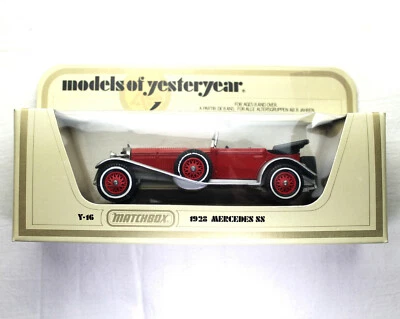 MODELOS MATCHBOX DE ANTAÑO, 1928 MERCEDES SS Y-16 rojo/plateado. Foto 1 de 4
