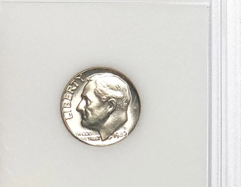 1980-D  Roosevelt Dime~ BU Cover