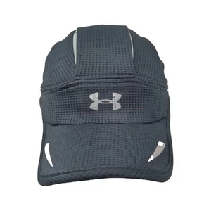 Sombrero ajustado Under Armour Run negro grande exterior malla poliéster ribete - Imagen 1 de 11