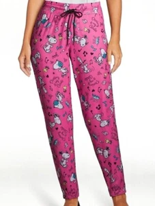 NWT Peanuts Snoopy Women's Pajama Pants Sleep Jogger S M L XL 2X 3X Woodstock - Picture 1 of 4