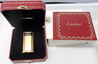 Working Cartier Gasfeuerzeug Gold mit Box