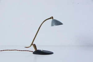 Lampada da tavolo scrivania Vintage Design anni 40 50 Ghisa e ottone - Imagen 1 de 13