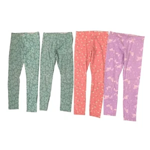 Wonder Nation Girls Leggings 4-Pack Floral Unicorn Print Comfy Size XXL(18) - Picture 1 of 3