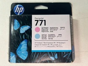 NEW GENUINE - HP 771 Light Magenta + Light Cyan PRINTHEAD - CE019A - SEALED 2023 - Picture 1 of 7