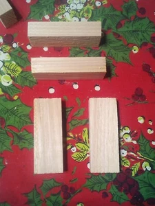 Wood Blocks Cedar 1" X 2" X 4" Wood Cedar Block 15 Piece Lot Building Craft - Picture 1 of 2