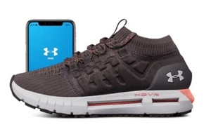 SNEAKERS UNDER ARMOUR HOVR PHANTOM GRIGIO/ARANCIONE SCARPE DA CORSA CONNESSE DA DONNA - Foto 1 di 4