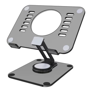 Transparent 360° Rotation Tablet Stand Base Desk Mount Holder For iPad iPhone - Picture 1 of 15