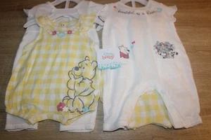 Disney Winnie the Pooh Conjunto de Mameluco Infantil Niña (2) Trajes de una pieza - Imagen 1 de 6