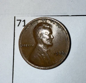 1936 Lincoln Wheat Penny Circulated Very Nice Details - Picture 1 of 2