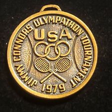 1979 Jimmy Connors Olympathon Tournament Tennis USA Coin keychain charm souvenir