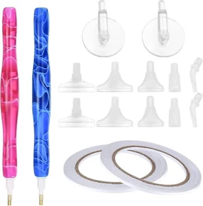 16 Piece Diamond Painting Wheel Tools with Groove, Diamond Art Roller Pen - - Picture 1 of 7