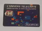 Vintage Retro Karta telefoniczna z lat 90. chip Francuski Telecom Telecarte 50 L'UNIVERS bureau de