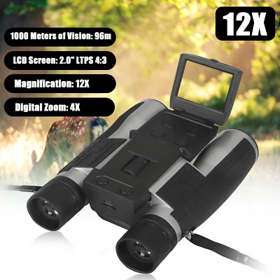 2.0" TFT 1080P 5MP LCD Camcorder DV Binocular Digital Camera 12X Telescope Video - Image 1 of 4