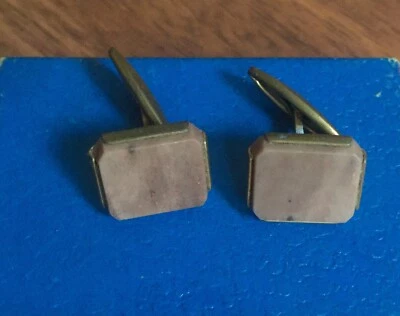 Gemelos soviéticos vintage antiguos de la URSS, con inserciones de piedra, URSS Retro Rusia Foto 1 de 4