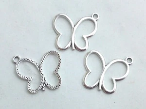 10x Anhänger Schmetterling 18x20mm Charms Schmuck Deko Perlen Basteln - Bild 1 von 1