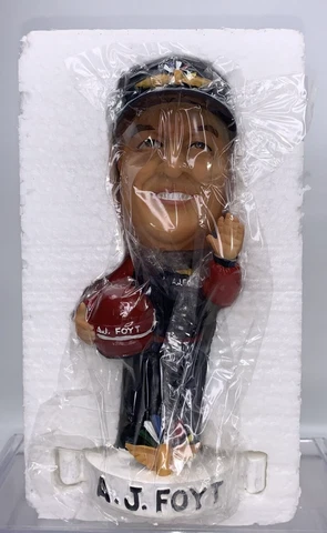 INDIANAPOLIS 500 4-TIME WINNER A. J. FOYT BOBBLE HEAD, PEPSI Indy 500 NIB J301 Cover