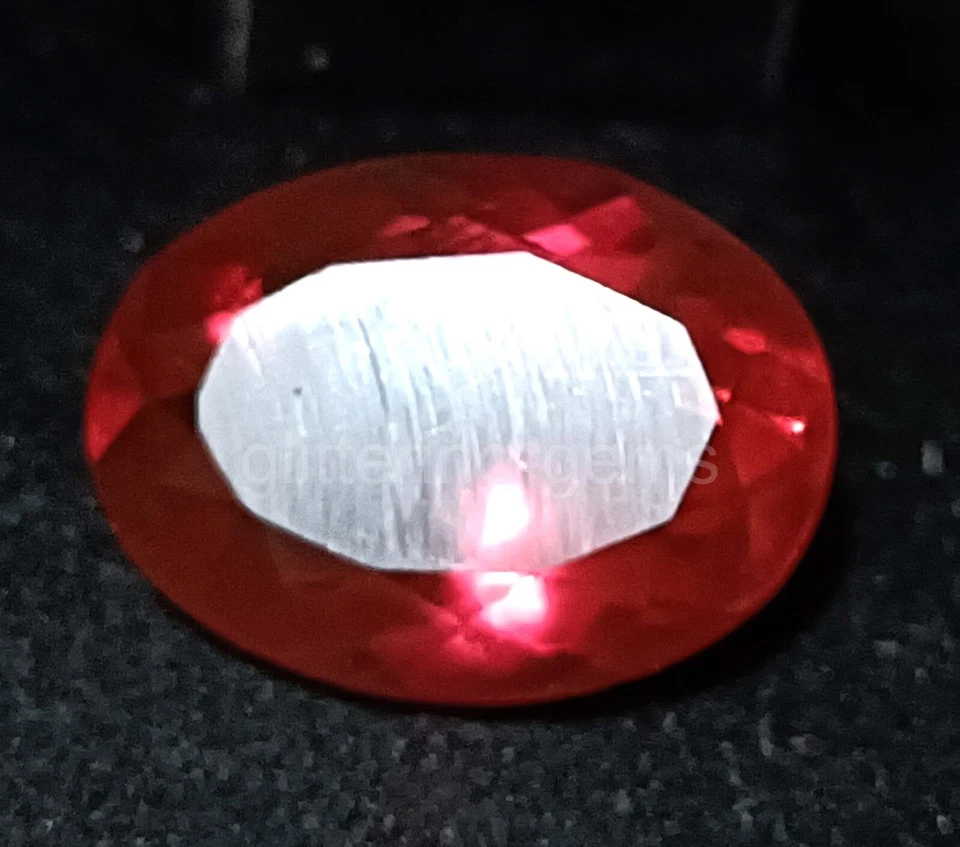 Lab-Created Mozambique Red Ruby Oval Shape 11.45Ct IGL Certified Loose Gems 5JSD - Image 1 of 4