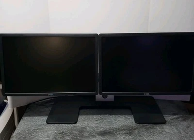 Dell Dual Monitor Stand Setup w/ 2 24” Dell Monitors Working - Image 1 of 4
