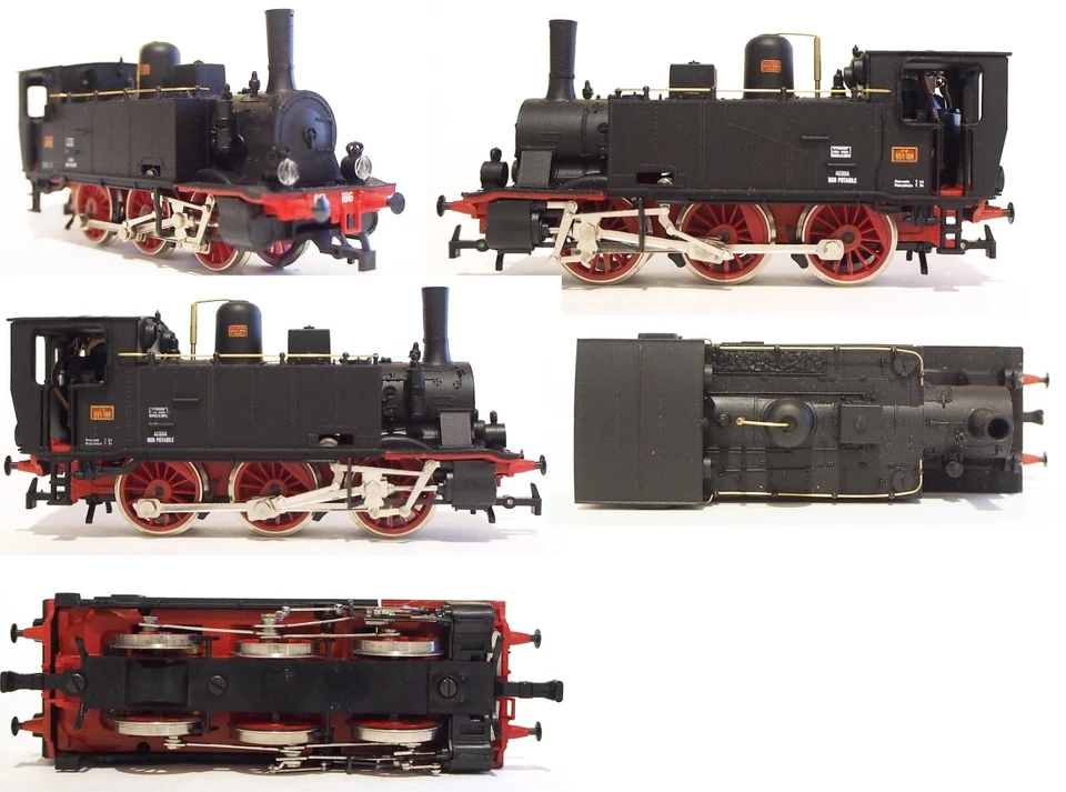 Rivarossi VINTAGE art. 11147 locomotiva a vapore FS Gr 851 186 scala H0 C.C. - Immagine 1 di 1