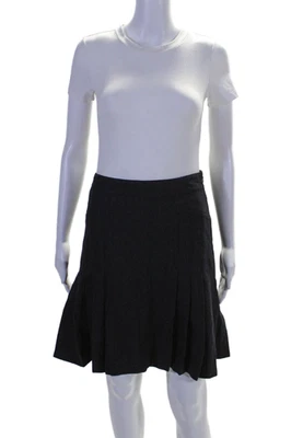 Marc By Marc Jacobs женщин перевернутый складки линия мини юбка черная шерсть размер 0 - Изображение 1 из 4
