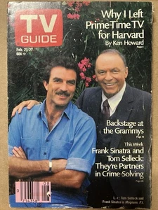 TV Guide Magazine February 21 1987 Frank Sinatra Tom Selleck #1769 Phoenix Ed - Picture 1 of 3
