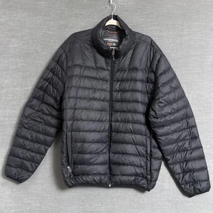 Hawke Co Jacket XL Black Down Puffer Packable Performance Lightweight Quilted - Picture 1 of 11