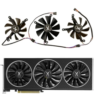 1 Set Graphics Card Fan Gaming OC Fan for XFX RX6700 6700XT 6750XT QICK/MERC - Afbeelding 1 van 20