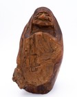 Vintage Japanese Natural Wood Figure Daruma Bodhidarma Founder of Zen Buddhism