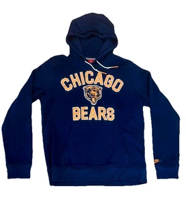 Chicago Bears NFL Football Nike Hoodie Men’s Medium Blue Drawstring - Picture 1 of 6