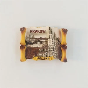 Polen Industrie Hauptstadt Krakau Tourist Souvenir 3D Harz Kühlschrankmagnet Handwerk - Bild 1 von 5