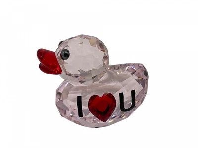 Figurine Swarovski 5136424 Happy Duck I LOVE U 5 cm. Excellent état. - Photo 1/3
