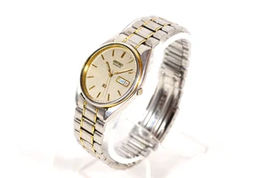 Reloj Pulsera Vintage SEIKO Hombre SEIKO SQ 5Y23-8A11 Acero Inoxidable Día Fecha - Imagen 1 de 9