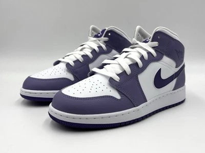 Air Jordan 1 Mid Dusty Amethyst Court púrpura DQ8423-500 talla 7Y Foto 1 de 4