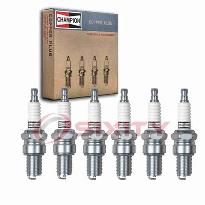 6 pc Champion Copper Plus Spark Plugs for 1967-1968 GMC K25 K2500 Suburban cq - Image 1 of 4