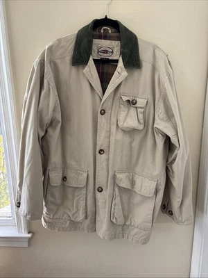 Abrigo de Colección Tareas Chaqueta de Granero para Hombres XXL Franela Forrada Pana Cuello Asiento de Condado Foto 1 de 4