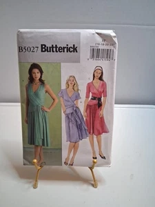 Butterick 5027, Size 16-22, Misses' Dress w/ belt, Uncut - Picture 1 of 2