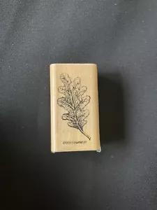 Stampin Up Line Drawing Oak Leaf Rubber Stamp 1998 - Picture 1 of 3