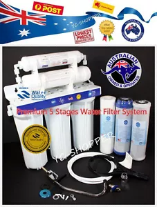 Deluxe 5 Stages Drinking Water Filter Kitchen Under Sink Purifier + Fittings - Picture 1 of 1